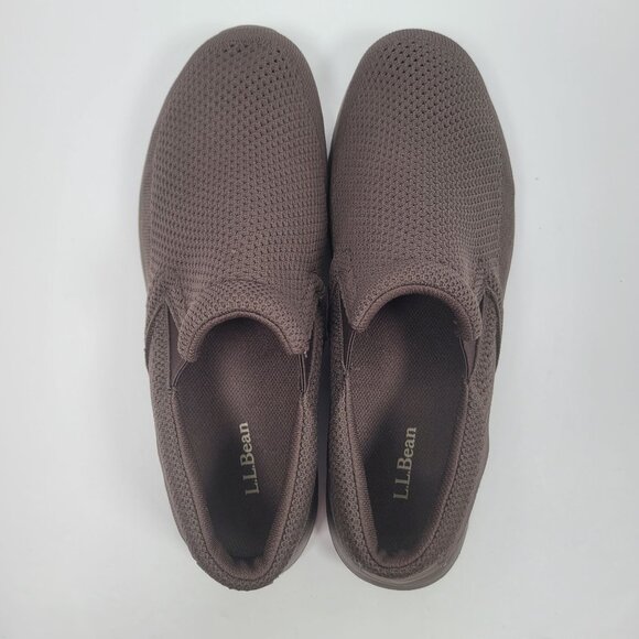 L.L.Bean Men's Brown Slip-On Mesh Casual Shoes 506002 US Size 10W - Picture 5 of 8